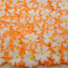 Паперові квіти Only, персиково-жовтогарячі (NF-00016)
