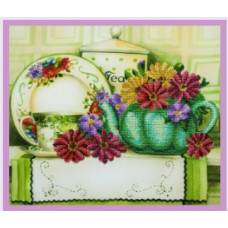 Набір для вишивання бісером OLANTA Квітковий чай (Р-333)
