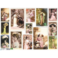 Декупажна карта Art Дами-вінтаж, офс. 60Г/М2 (ДП-БУМА-2822/3219)