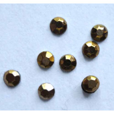Стрази термоклеєві металік Only червоне золото (ЄВ-СЧ-З-10)