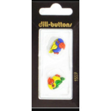 Набір ґудзиків Dill Buttons Папуги (1559)