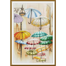 Набір для вишивання хрестиком Нова Слобода Парасолі, що парять (СР3458)
