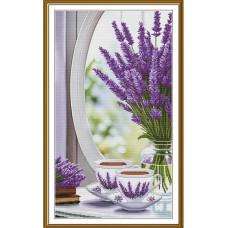 Набір для вишивання хрестиком Нова Слобода Лавандовий ранок (СР3460)
