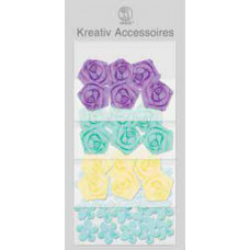 Аксесуари паперові URSUS Розочки-Квіточки, холодна гама (UR-56400001)