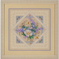 Набір для вишивання хрестиком Dimensions Квіти та мережива (35105)
