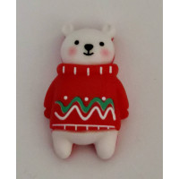 Магніт-тримач для голки Only Ведмедик в светрику, 2,5*1,5см (М-352)