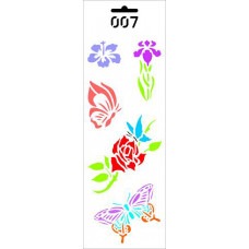 Трафарет декоративний Лава художника Троянди, іриси та метелики (ДП-Т-007)