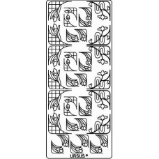 Наклейки Ursus Куточки Модерн золото (UR-59100043)