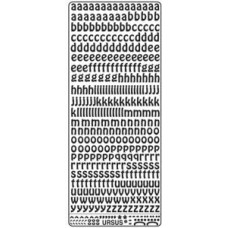 Наклейки Ursus Маленькі літери червоний металік (UR-59220014)