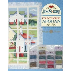 Набор для вышивки с бисером Countryside Afghan от Jim Shore Publications (JSP004E)