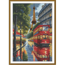 Набір для вишивання хрестиком Нова Слобода Паризький трамвайчик (РЕ3622) Набір для вишивання хрестиком Нова Слобода Паризький трамвайчик (РЕ3622)