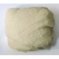 Вовна для валяння кардочесана Чарівна мить, 50г, сіро-салатова дуже світла (2016)