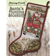 Схема вишивки хрестом Stoney Creek Santa's Hunting Stocking (SCL366)