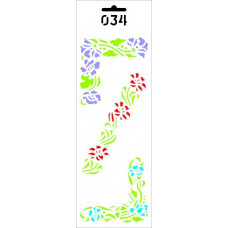 Трафарет декоративний Лавка художника Лінійні та кутові рослинні орнаменти (ДП-Т-034)