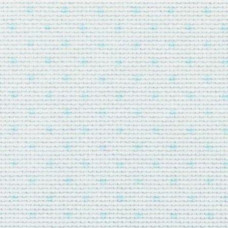 Канва для вишивки Aida Petit Point 14 Zweigart, біла в блакитний горошок (3706/5239)