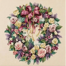 Набір для вишивання хрестиком Dimensions Віночок з троянд (70-003837)