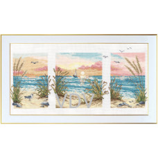 Набір для вишивання хрестом ВДВ Триптих. Море (М-0387) Набір для вишивання хрестом ВДВ Триптих. Море (М-0387)