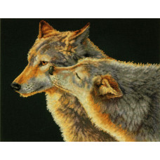Набір для вишивання хрестиком Dimensions Поцілунок вовків (70-35283)