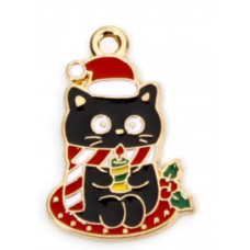 Підвіска (шармик) Only Кіт зі свічечкою, 2,5х1,5 см(К-104)