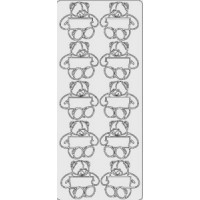 Наклейки  Jeje Product Ведмедики золото (1643)