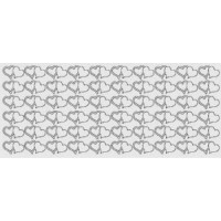 Наклейки Jeje Product Сердечки голограмне золото (1950)