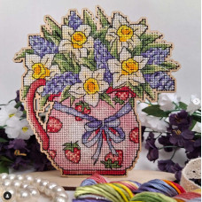 Набор для вышивания крестиком Zayka Stitch Весенний букет (Арт 043)