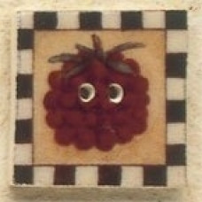Гудзик Mill Hill керамічний Raspberry Square Stamp (43104)