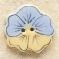 Гудзик Mill Hill керамічний Blue & Yellow Pansy (43181)