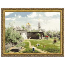 Набір для вишивання хрестиком Золоте руно Московський дворик (Поленов В.Д.) (ПФ-010)