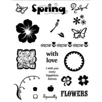 Набір прозорих штампів Чарівна мить Весна (4501CS)