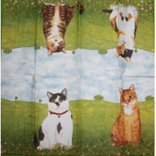Салфетка-платочек Idea Home Range Четыре кошки (1112)