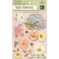 Наклейки об'ємні 3D K & Company Квітучі квіти (KAC663411)