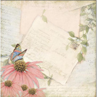 Аркуш паперу K&Company 30х30 Susan Winget Floral Sheet Music (KAC663558) (224)