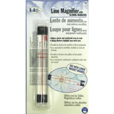 Лінійка-лупа зі зсувними маркерами LoRan, 15,2 см. (LM2)