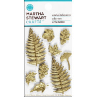 Наклейки 3D об'ємні Martha Stewart Листки металізовані (4100384)