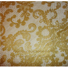 Серветка для декупажу Idea Home Range Золоте мереживо (1230)