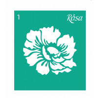 Трафарет багаторазовий самоклеючий №01 9×10см Квіти ROSA Talent (4820149903835)