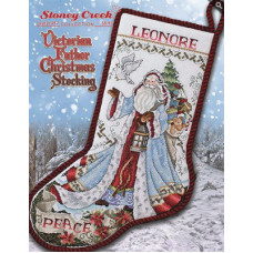 Схема вишивки хрестом Stoney Creek Victorian Father Christmas Stocking (SCL487)