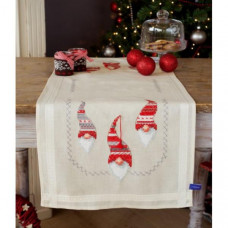 Набір для вишивання хрестиком Vervaco Доріжка на стіл Різдвяні гноми (PN-0155966)