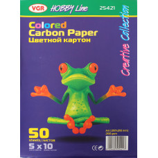Набір кольорового картону Hobby line 200 гр., 50 аркушів (25421)