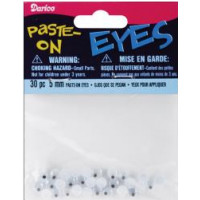 Очі для іграшок Darice, чорні, 5 мм (ME5/PP)