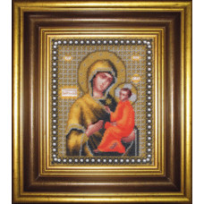 Набір для вишивання бісером Чарівна мить Ікона Божої Матері Тихвінська (Б-1079)
