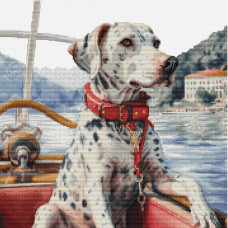 Набір для вишивання хрестиком Luca-S Далматинець на озері Комо (BU5039)