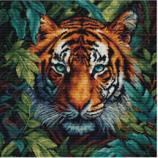 Набір для вишивання хрестиком Luca-S Тигр джунглів (BU5048)
