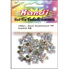 Стрази термоклеєві Kandi Crystal, 4 мм. (KND154.2)