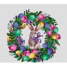 Набір для вишивання хрестиком Колорова Пасхальний кролик (N 050)