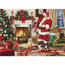 Набір для вишивання хрестиком Luca-S Інтер'єр Санти (BU5100) Набір для вишивання хрестиком Luca-S Інтер'єр Санти (BU5100)