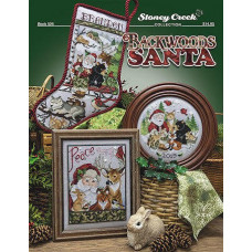 Схема вишивки хрестом Stoney Creek Backwoods Santa - Book (3 Designs)(SCB526)