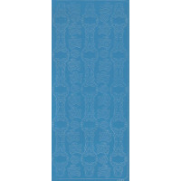 Наклейки Peel-offs Ажурні бордюри, яскраво-сині (A-P4371-CLEAR BLUE 5)