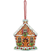 Набір для вишивання хрестиком Dimensions Іграшка на ялинку Пряничний будиночок (70-08917)